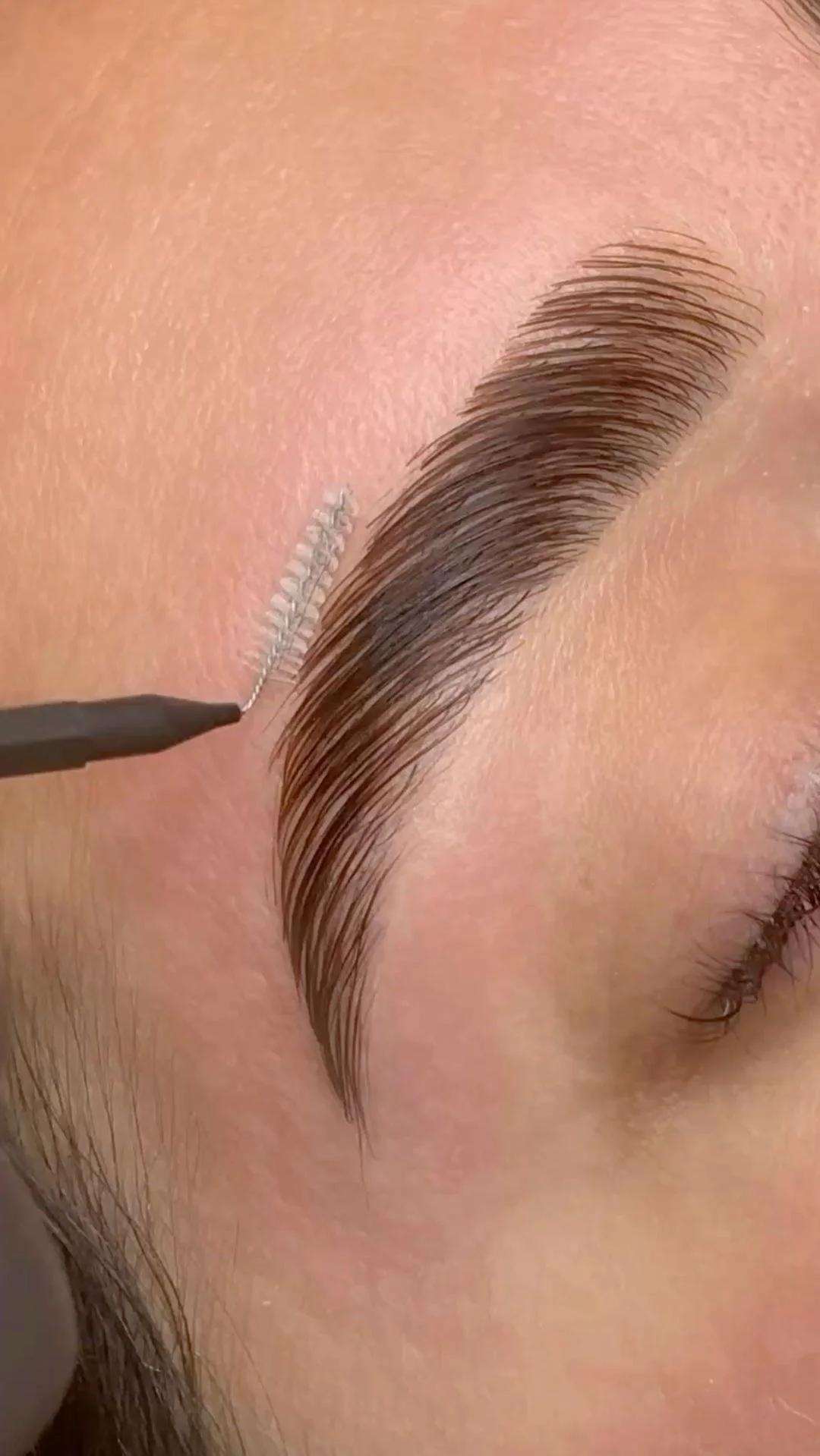 Professional lash and brow lamination by Anna Rozen Golzman - example 1